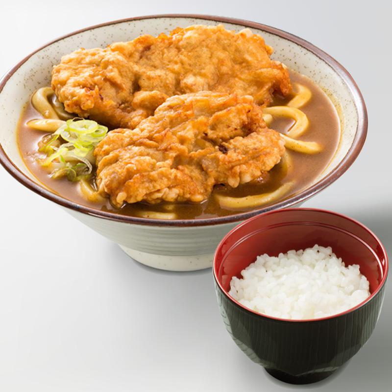 鶏から揚げカレー南蛮そば・うどん（ライス付き）